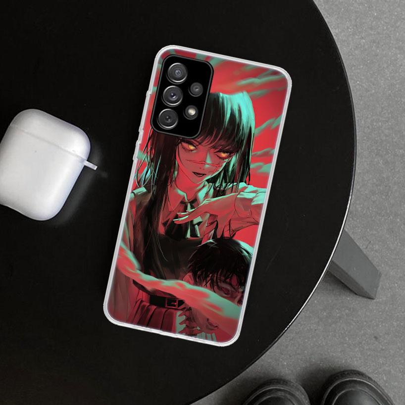 Chainsaw Mans Yoru War Devil Phone Case Cover for Samsung Galaxy A12 A22 A32 A52 A72 A02S A51 A50S A31 A20S A10S Note 20 Ultra 1