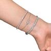 18K Gold Twisted Floral Bracelet for Women: Finely Carved, Diamond-Free, Spiral Design