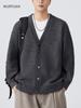 Mu Yuan Unisex Single-Breasted Cardigan - Autumn/Winter Loose Knit Sweater