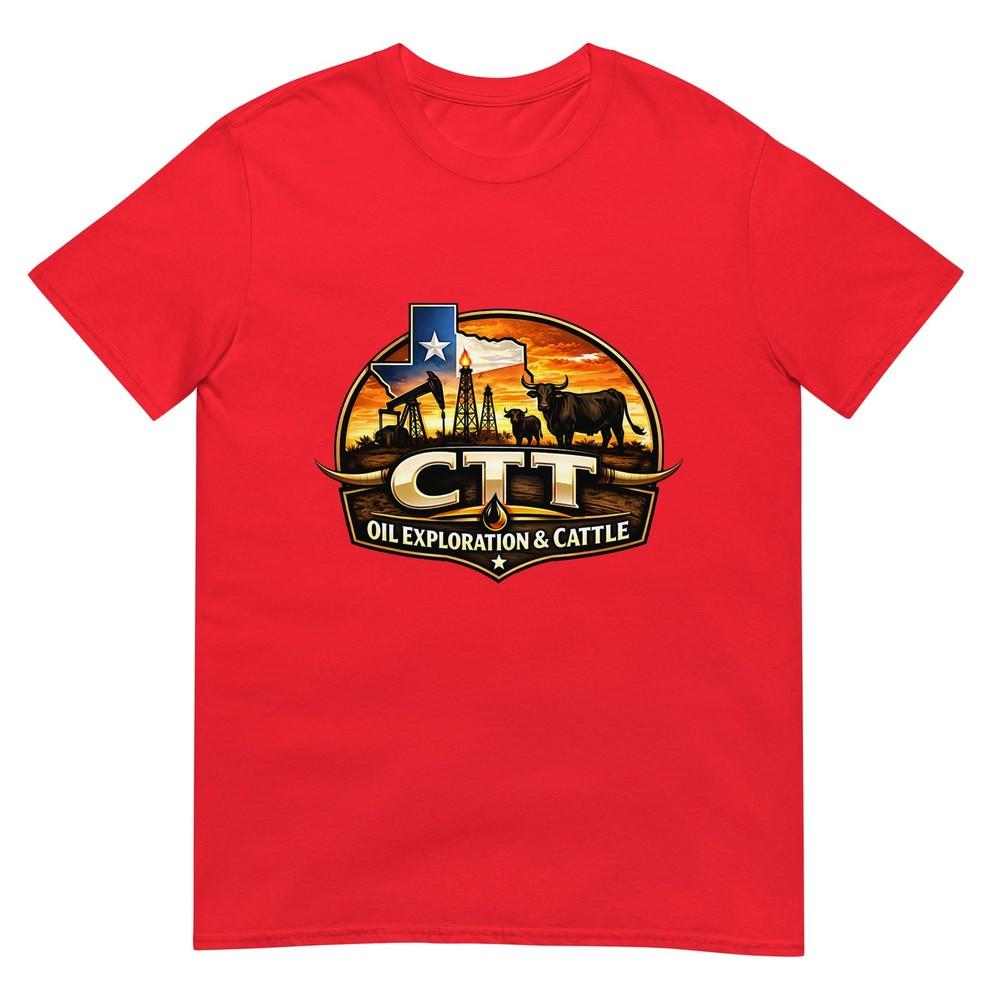 Ctt Oil Exploration And Cattle Oilfield Ranch TShirt S