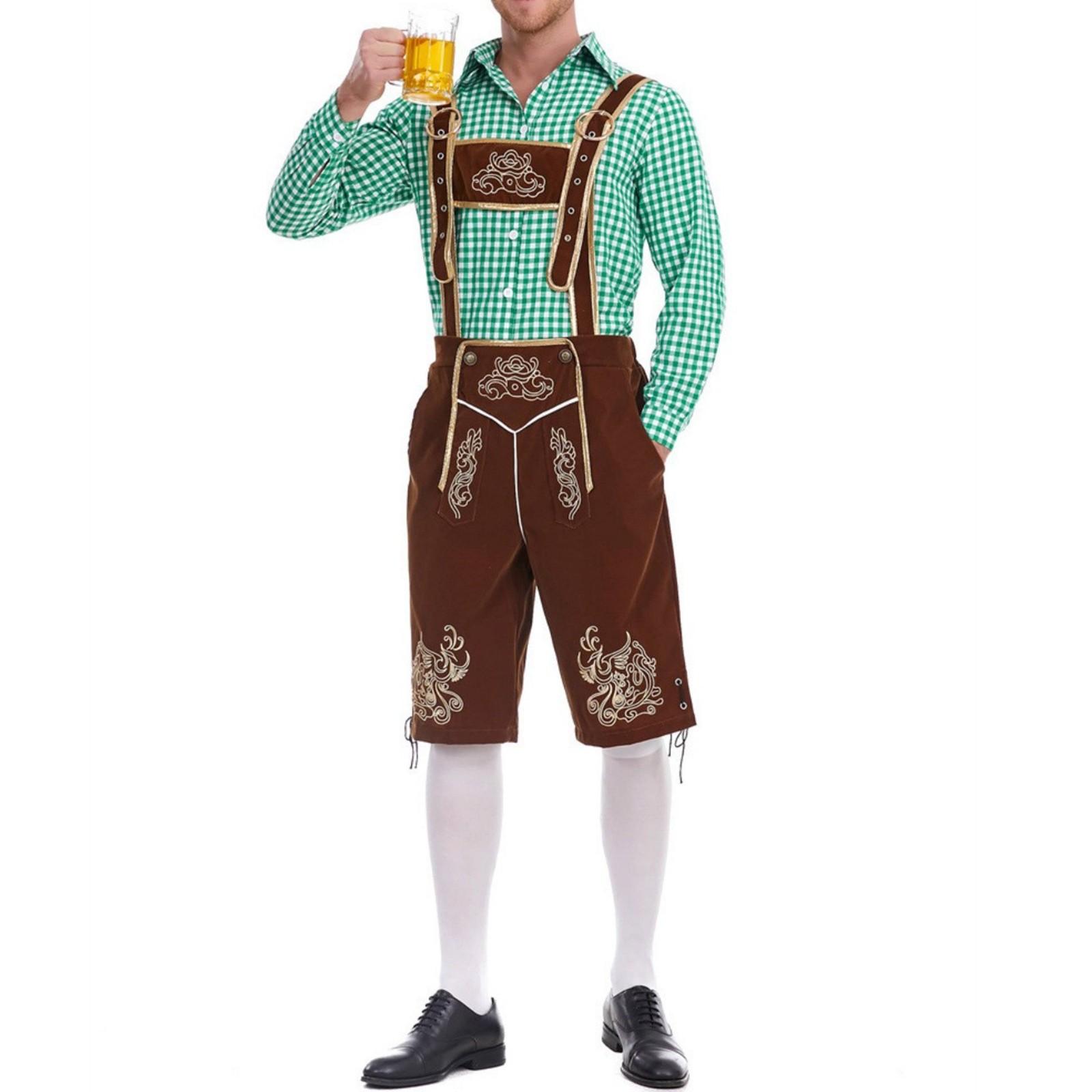 Vīriešu bavāriešu Oktoberfest kostīms - Rūtaina