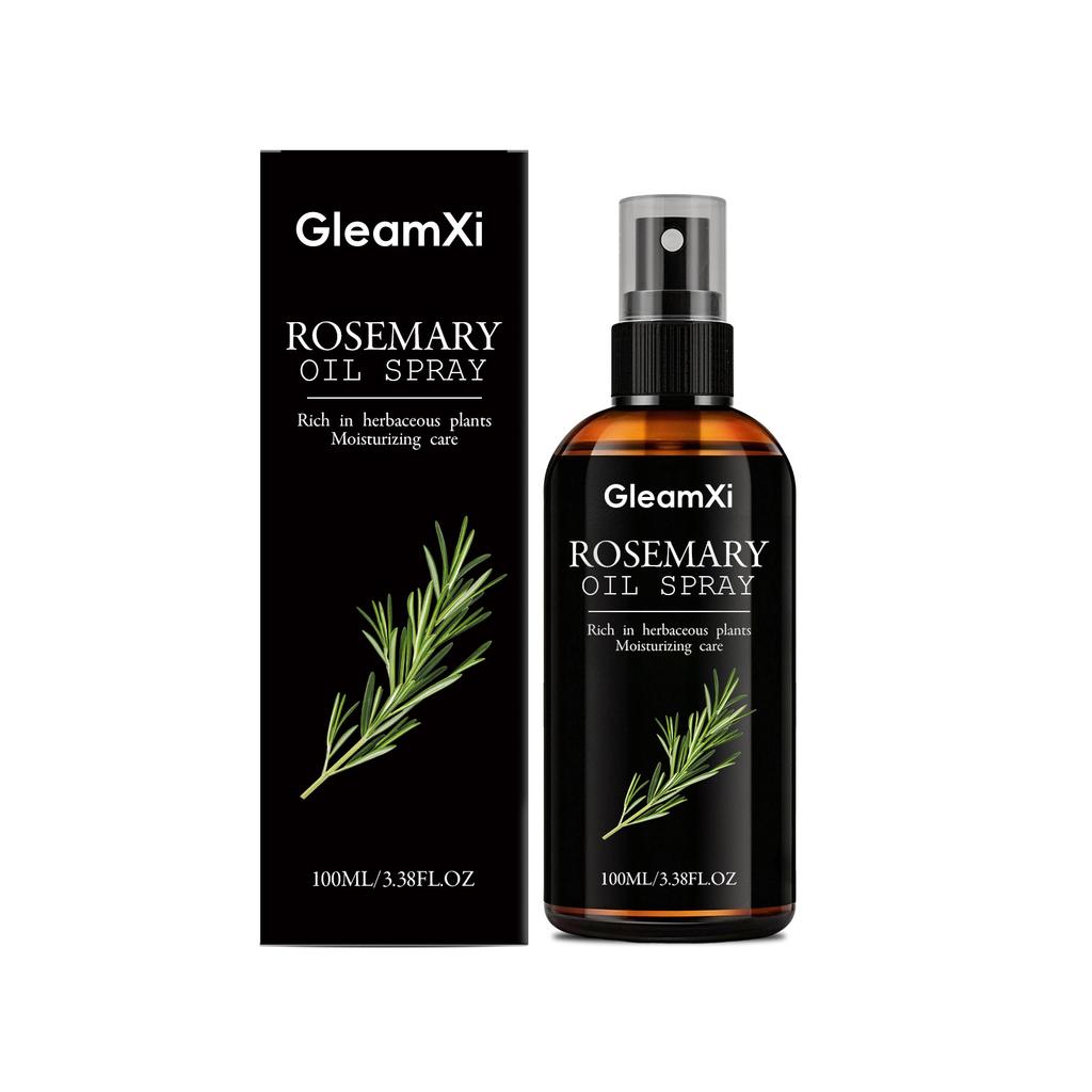 GleamXi Rosemary Hydrating Hair Mist, Smooth Frizz-Free Volumizing Leave-In Conditioner Spray