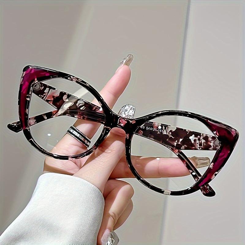 

Винтажные очки для чтения «кошачий глаз» для женщин — винтажный стиль, удобная посадка с прозрачными линзами, сила от 1,0 до 4,0, пресбиопия 200 фиолетовый