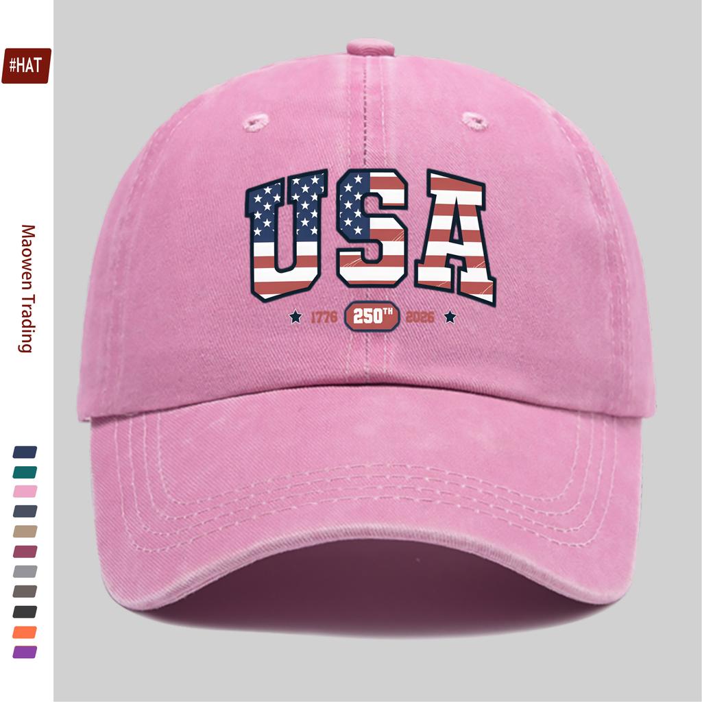 pc th Anniversary of the Founding of the United States  Patriotic Pattern Printed Baseball Cap Patriot Independenc