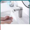Zhi Shi 304 Stainless Steel Black Waterfall Bathroom Faucet