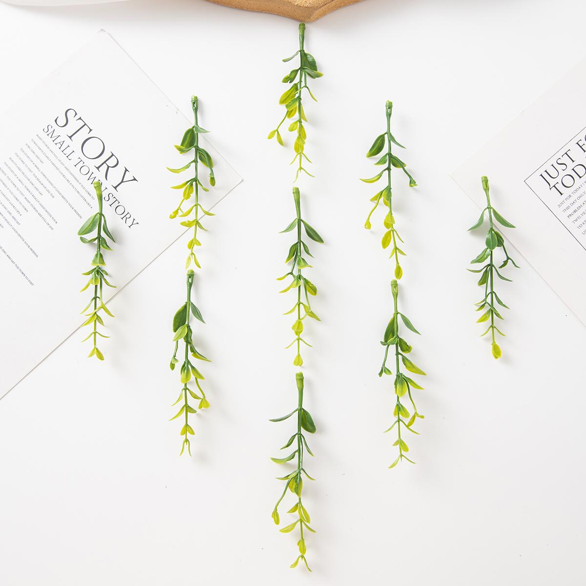 

50 шт. Листья искусственных растений Рождественская вечеринка Дом Свадьба Фон Стена Садовый Декор Аксессуар Сделай сам Конфетная коробка Скрапбук 50pieces