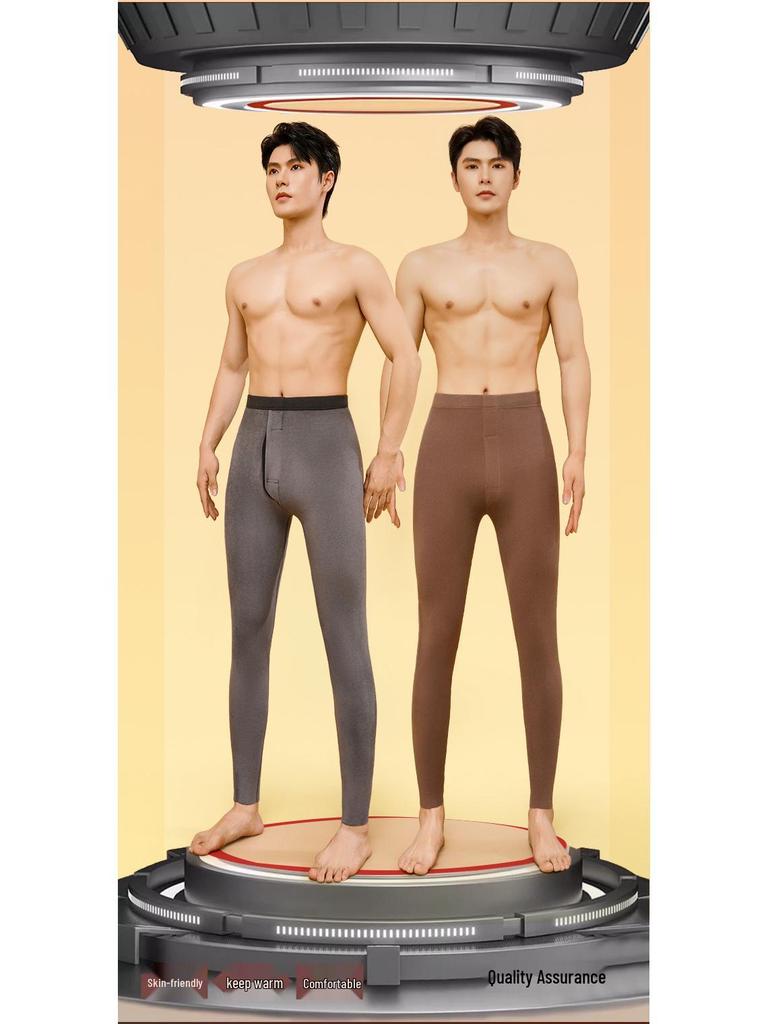 2025 Tysk Sammet Hög Midja Termoleggings för Män & Kvinnor - Dubbelsidigt Borstade Höststil Underdelar