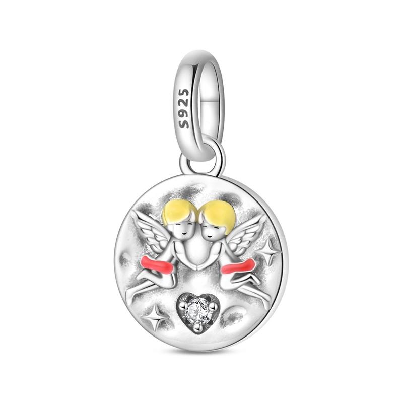 New 925 Silver Crown Charms Pendant For Women Fit Bracelet DIY Birthday Party Jewelry Gifts