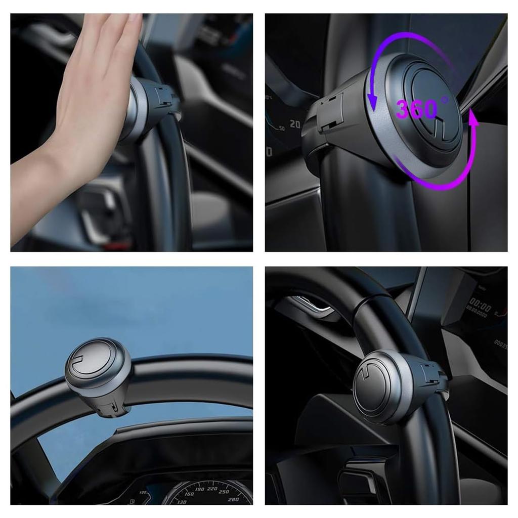 Biqing Steering Wheel Spinner 360 Degree Rotation Car Steering Wheel Spinner Easy to Install