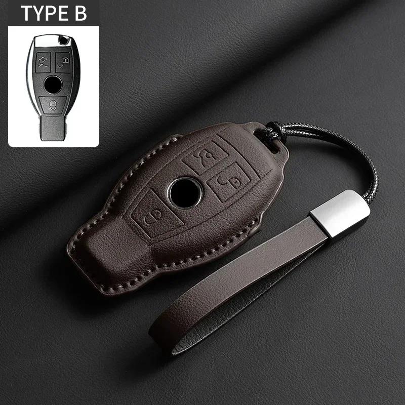 Car Key Case Cover for Mercedes Benz  A B C D E S Class W204 W212 W176 GLC CLA GLA AMG GLS GLE GLK CLS S350 S500 Car Key Shell
