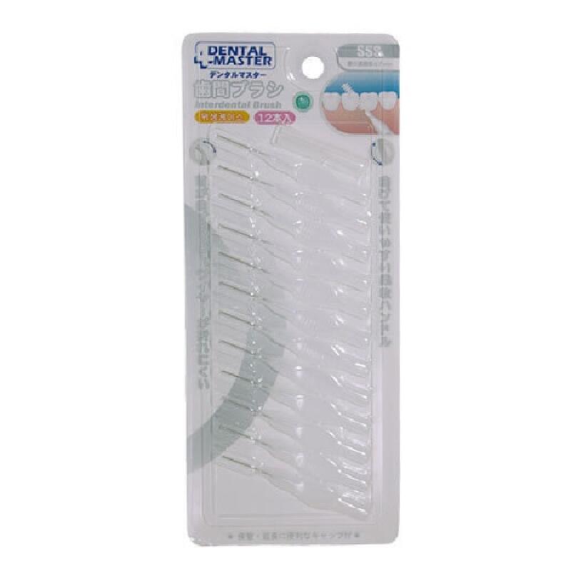 Tartar and Bad Breath Removal Interdental Brush L-Type 12-Pack 1227 [3217] Micro SSSS (0.4 mm)