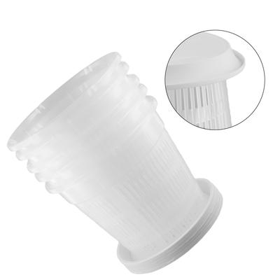 16*14cm Clear Flower Pot Plastic Plant Pot Clear Plastic Pots Guides Root Growth Multiple Uses Good Air Circulation