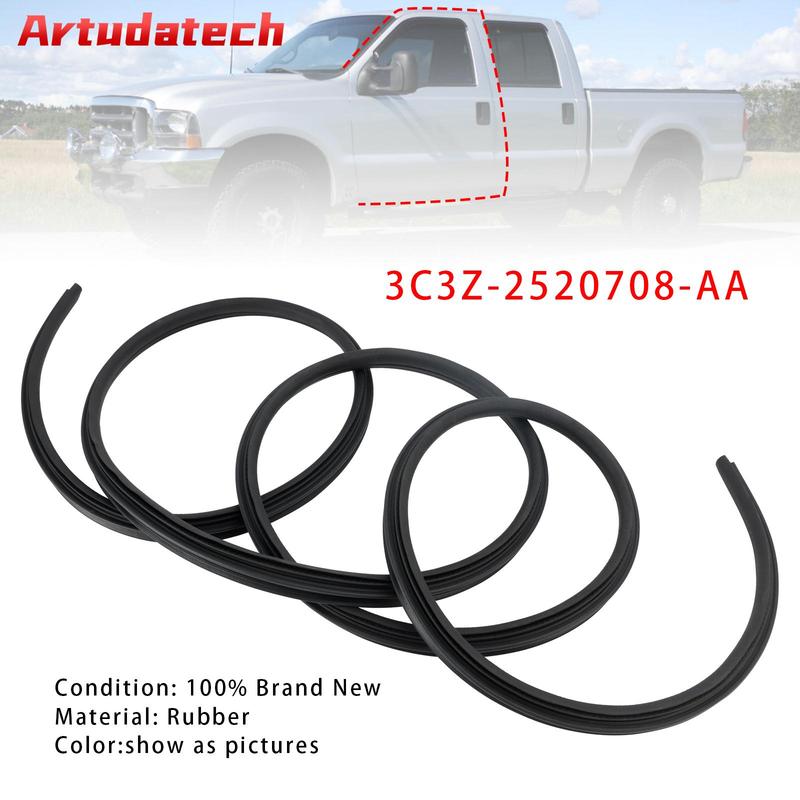 Artudatech Front LH/RH Door Weatherstrip Seal 3Z-2520708-AA For Ford F-250 F-350 1999-2012 2013 2014 2015 2016 C3Z2520708AA