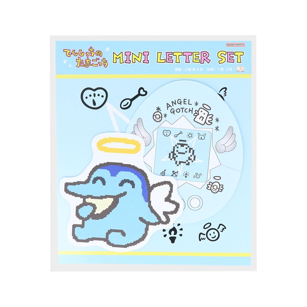 Stationery Tamagotchi Goods Letter Set Mini Tenshitchi Tamagotchi Ginjiro Tenshi S8908435 Sun-Star