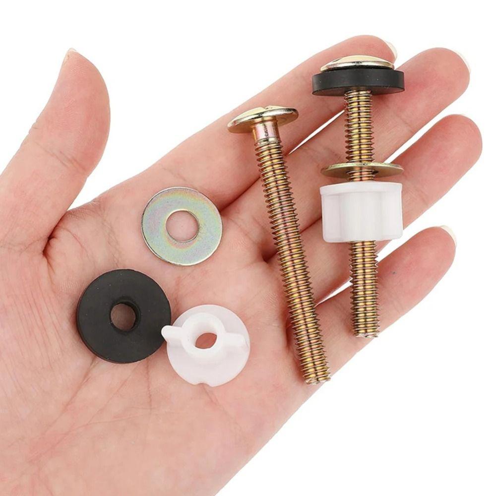 

4Pcs Professional Toilet Seat Bolt Screws Rubber Sealing Ring Rubber Bolt Screw Replacement Tool