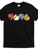 Vintage Guitar Pick T-Shirt, Designed Specifically for Vintage Guitarists and Bassists, Featuring a Black Product Image.