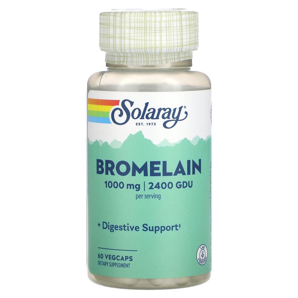 Bromelain, Veggie Capsules 60 (500Mg, 1,200Gdu per capsule)