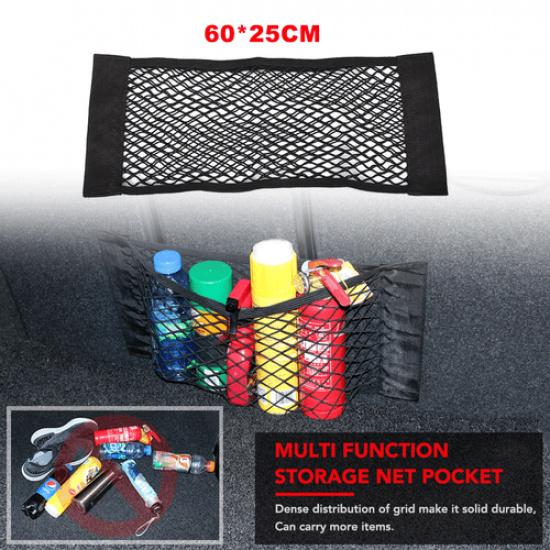 Universal Car Rear Back Seat Storage Cargo Organizer Magic Mesh Net Pouch Pocket