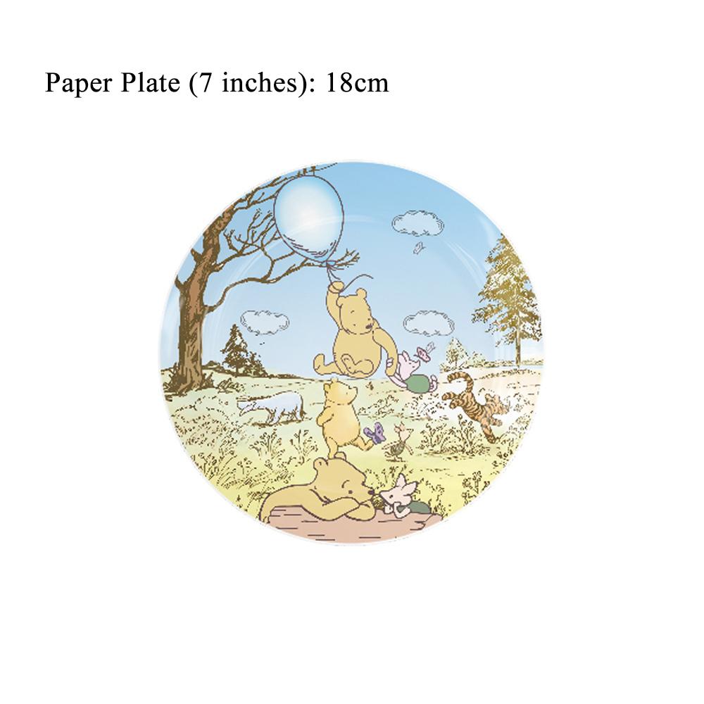 Vintage Winnie The Pooh Party Supplies Include Plates Napkins Cups A Tablecloth