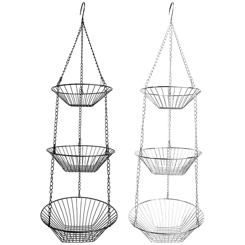 3-Tier Folding Aluminum Fruit Hanging Basket