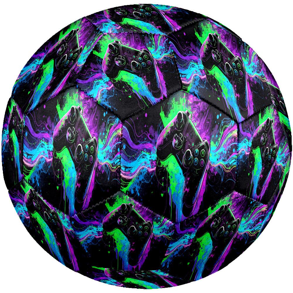 1pc Neon Art Size 5 Soccer Ball Professional Match Training Football Indoor &Outdoor Sports Ball Lightweight Durable C6565