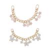 Short Purse Chain Straps  Replacement Flower Charm Decorative Bag Chains for Handbag Wallet Crossbody Shoulder Bag