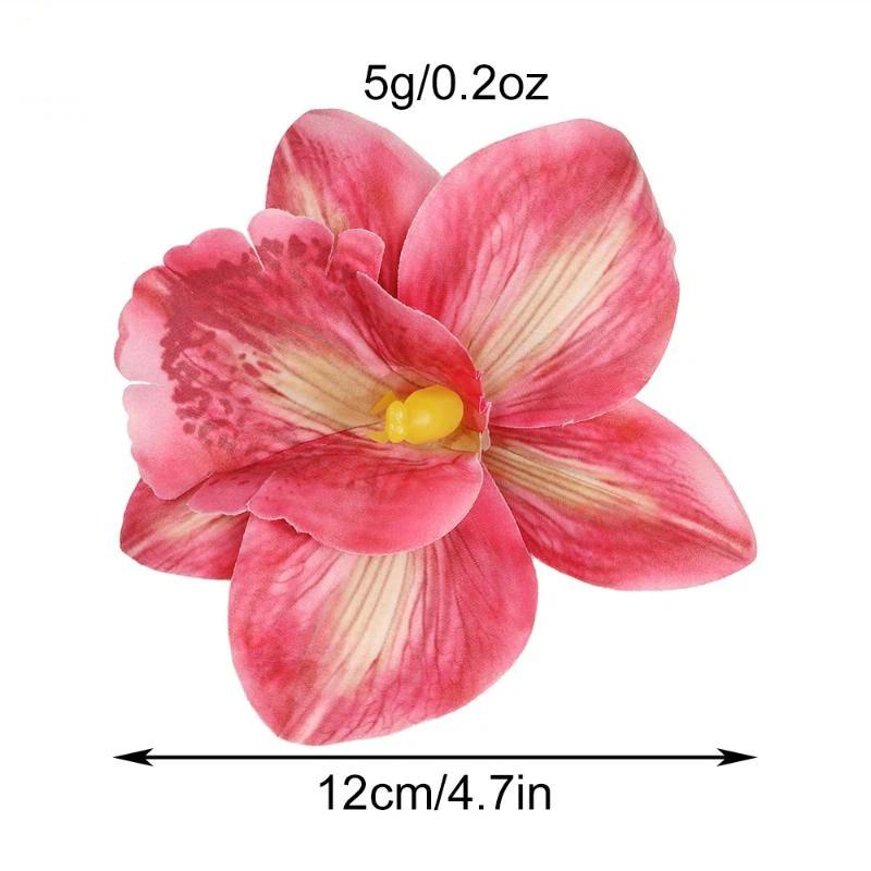 1Pc Hawaiian Flower Hair Clips For Women Girl Artificial Flower Hair Barrettes Hair Accessories Vacation Beach Party Hairpins
