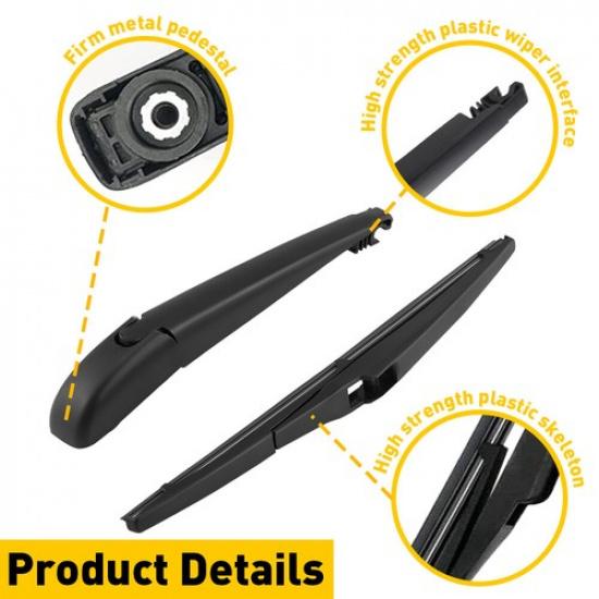 Rear Windshield Wiper Arm & Blade For Toyota Highlander 2008- 85241-42070 US