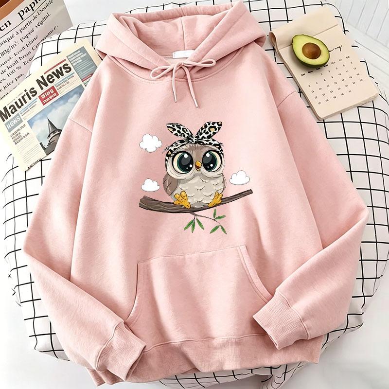 Cute Cartoon Owl Funny Hoodies Spring Autumn Winter Casual Hoodies Sweatshirts Men Women Pullovers