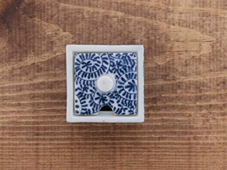 Tableware East Square Mustard Container with Octopus Arabesque Design sold (Spoon separately) or-015