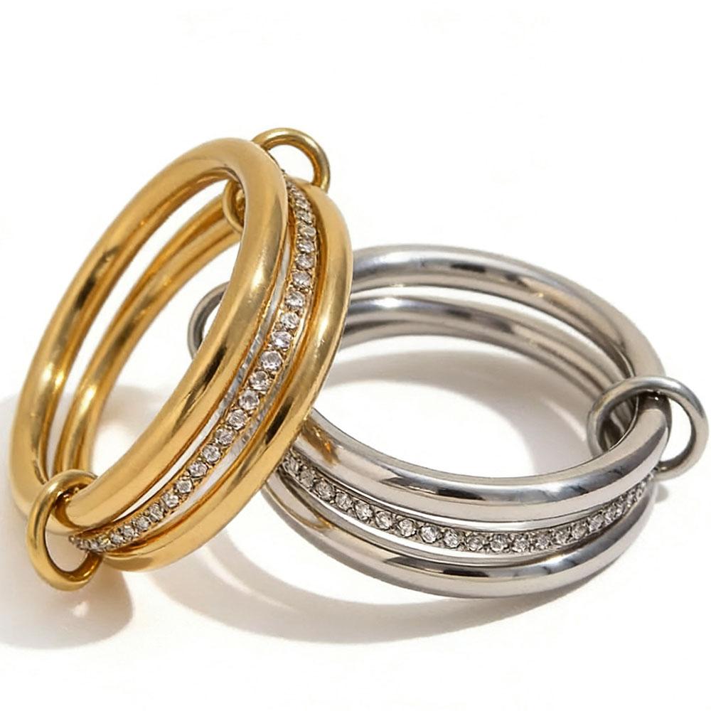 Minimalist Stackable Rings for Women Stainless Steel Perfect for Daily Special Occasions, Everyday Valentine's Day Rings