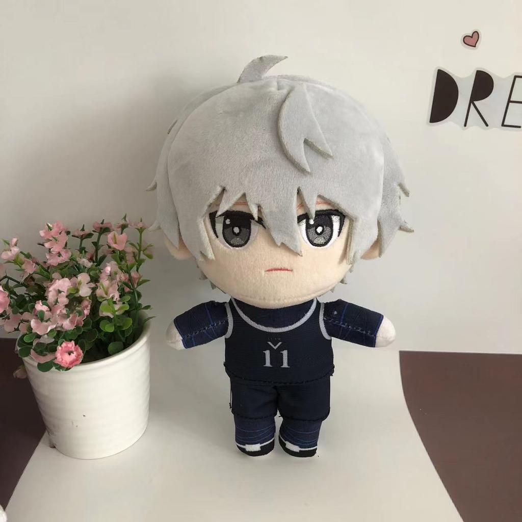 Blue Lock Isagi Yoichi Plüschpuppe Nagi Reo Mikage Niedliche Stoffpuppe Kinderspielzeug Niedlich für Geburtstag