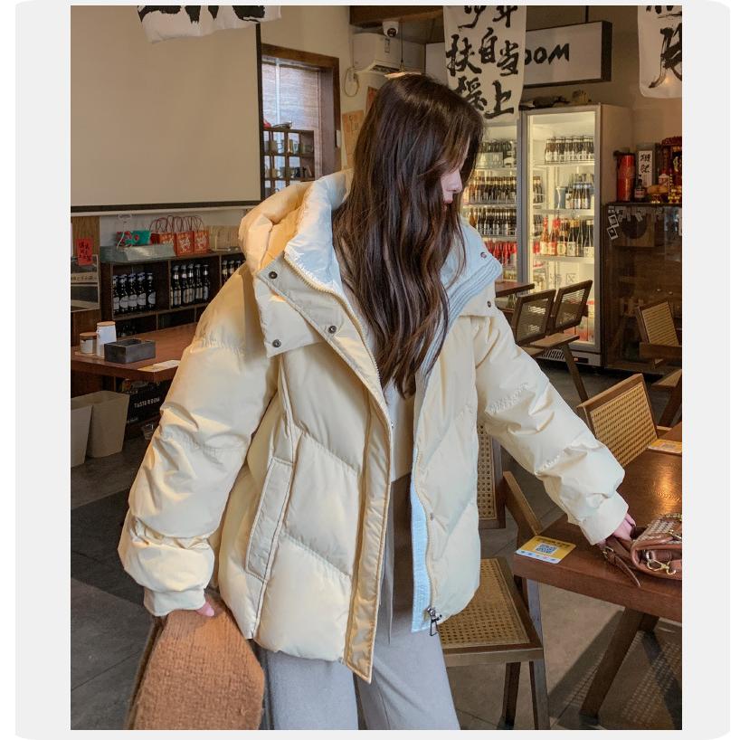 Down Padded Jacket Women's Autumn and Winter Thick Padded Jacket Small Fake Two-piece Short Padded Jacket