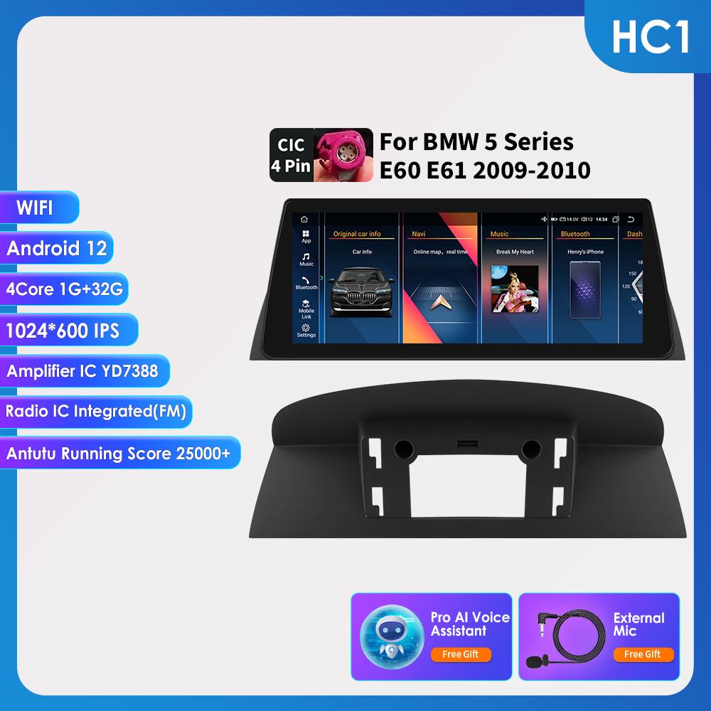 

OSSURET Для BMW 5 серии E60 E61 E63 E64(2005-2008)CCC с интеллектуальными системами автомобиля поддерживает беспроводной Carplay Android Auto интеллектуальный видеорегистратор RDS BT WIFI GPS 4G HC1 1G 32G AI