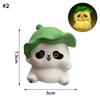 Vinyl Panda Night Light Bunny Lamp Cartoon Children's Bedroom Decorative Desk Lamp Present Adorable Animal Night Light Desk Accessories