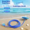 Full Dry Long Snorkel Tube 1M 1.5M 2M 3M 4M Silicone Mouthpiece Floating Valve Anti Water Entry For Adults Swim Training
