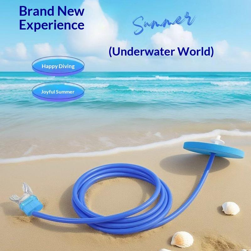 Full Dry Long Snorkel Tube 1M 1.5M 2M 3M 4M Silicone Mouthpiece Floating Valve Anti Water Entry For Adults Swim Training