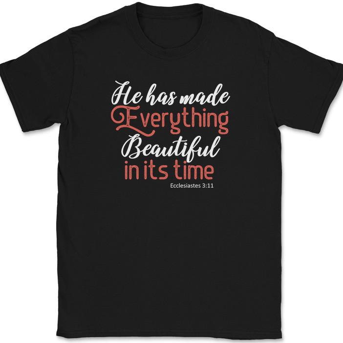 

He Has Made Everything Beautiful T-Shirt Christian Religious Jesus Faith Tee M