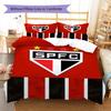 São Paulo Pattern Bedding Set Quilt Cover Pillowcase Home Decor Gift (1 * duvet cover + 2 * pillowcase, without core)