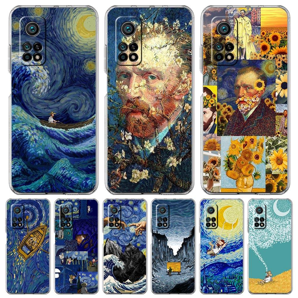 

Art Aesthetic Van Gogh Starry Phone Case For Xiaomi Mi 12T 10 12 Lite 11 Ultra 11X 11T Pro 11i Poco X4 X3 NFC F3 M3 M4 5G Cover