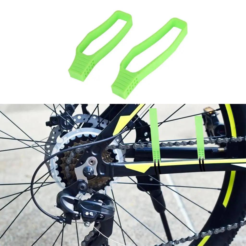 Silicone izable Fit Bicycle Chain Protector Mountain Bike Road Bike Chain Protector Anti Scratch and Anti-collision Accessorie