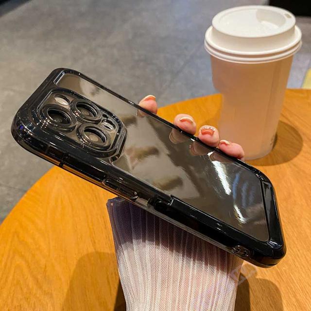 

Прозрачный чехол-держатель с невидимым кронштейном для Iphone 14 13 12 11 Pro Max, силиконовый противоударный чехол ярких цветов для Iphone 14plus For iPhone 14