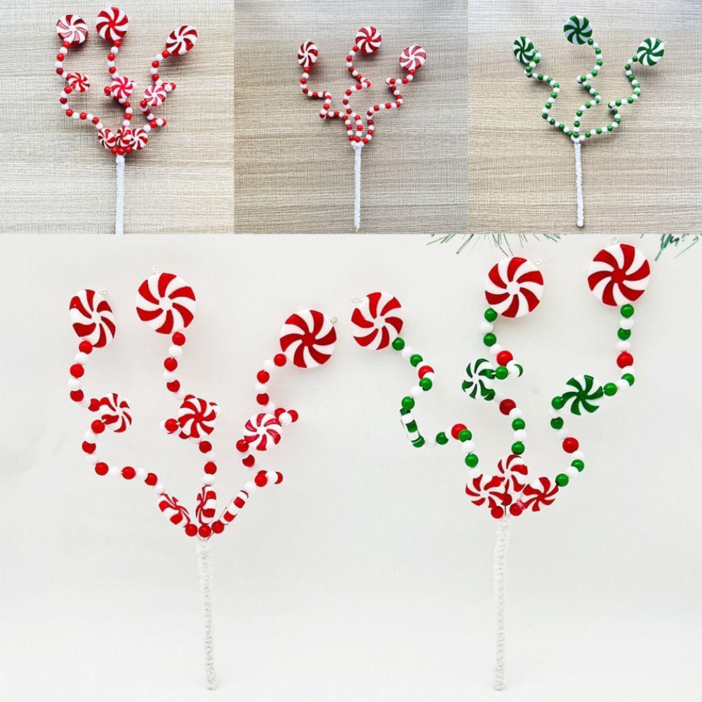 Wedding Bouquet Christmas Candy Cane Bifurcation Lollipop Christmas Tree Decor  Home Decor