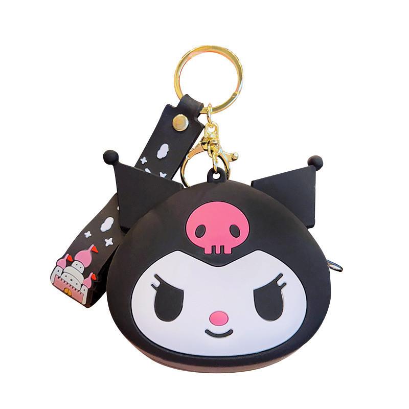 Adorable Sanrio Cartoon Soft Silicone Coin Purse For Kids And Students Keychain