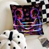 Synth3ticc Creative Skeleton Art Pillow Case Square Pillow Bedroom Sofa Leisure Comfort Cushion Car Home Decoration