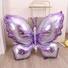 Butterfly balloons, 4 purple butterfly aluminum foil balloons, butterfly party wedding, birthday, wedding party decoration