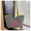 Two-sided Design Women's Shoulder Bag Canvas Material Canvas Handbag  Daily Use