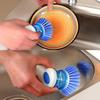 Multifunctional Automatic Soap Dispensing Pot Brush Kitchen Cleaning Scrubber Household Tool