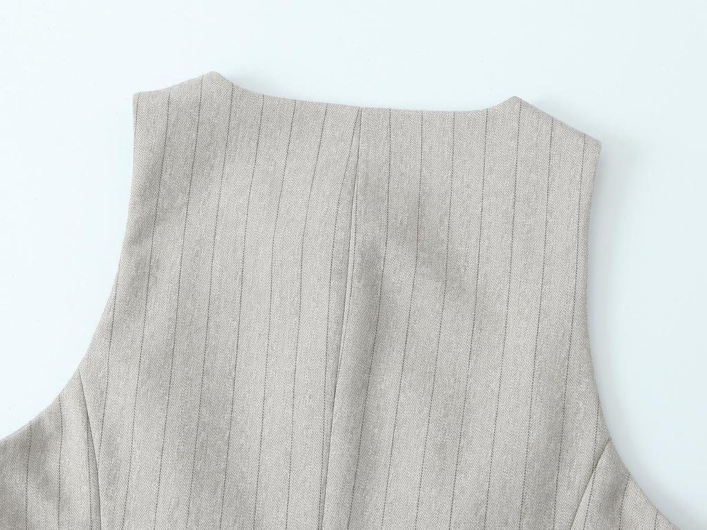 2025 Spring Women's Sleeveless Vest & Casual Pants - Euro-American Style Fashion