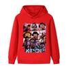 B1237 Kids Boys Girls Kpop Rumi Zoey Mira Print Long Sleeves Hoodie